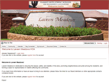 Tablet Screenshot of laveenmeadowshoa.com